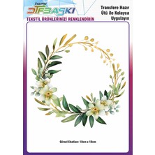 F17 Ajans Ütü ile Yapışan Supla Tekstil Transfer Dtf Baskı