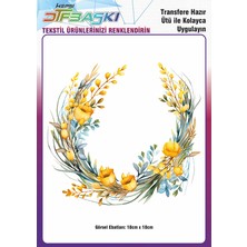 F17 Ajans Ütü ile Yapışan Supla Tekstil Transfer Dtf Baskı