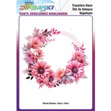 F17 Ajans Ütü ile Yapışan Supla Tekstil Transfer Dtf Baskı
