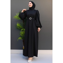 Giza Store Feyza Tesettür Elbise Kahve