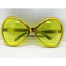Yeşilçam Temalı Parti Gözlüğü Gold Renk 7X16 cm