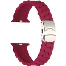 Nova Global Apple Watch 42MM Krd-72 Uyumlu Kordon - Koyu Mor