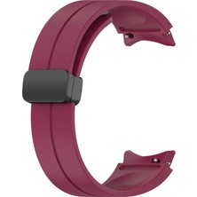 Nova Global Samsung Galaxy Watch 4 44MM Uyumlu Krd-84 Uyumlu Kordon - Mürdüm