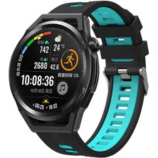 Nova Global Galaxy Watch Active 2 40MM Krd-55 Uyumlu Kordon Zore - Beyaz-Siyah