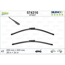 Valeo x Silecek Silencio 65 60 X2 Flatblade-Muz Tipi VM407 Mercedes Vaneo 02-05 119388 Biyikli 13
