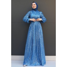 Giza Store Pul Payet Kelebek Abiye Gold