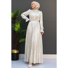 Giza Store Pul Payet Kelebek Abiye Gold