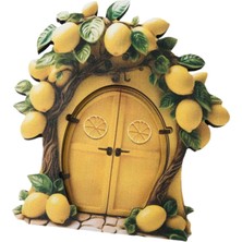 Easra Minyatür Peri Kapısı Heykeli Açı Avlu Çim Sarı Limon (Yurt Dışından)