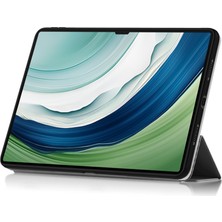 Digital Computer Home Huawei Matepad Pro 13.2 Kılıf Pu Deri Üç Katlı Stand Tablet Kapağı-Gri (Yurt Dışından)