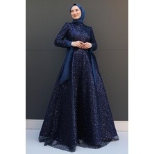 Giza Store Simay Tesettür Abiye Bordo