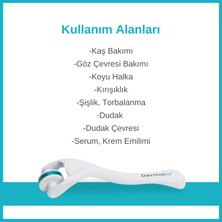 Dermasy 0,50 mm 180 İğneli Kaş ve Göz Çevresi Dermaroller - Titanyum Iğneli - Dermaroller Dezenfektanı Hediye