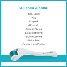 Dermasy 1,00 mm 540 İğneli Dermaroller - Titanyum İğneli - Dermaroller Dezenfektanı Hediye