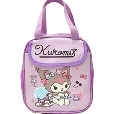 Syujsksq Sanrio Yalıtımlı Öğle Yemeği Çantası Hello Kitty Kuromi Cinnamoroll Baskılı Kanvas Öğle Yemeği Çantası Yeniden Kullanılabilir Fermuar Kapatma Tote Çanta Çocuklar Hediye (Yurt Dışından)