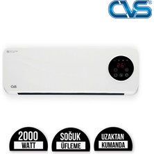 Cvs Duvar Tipi Kumandalı Sıcak Soğuk Fanlı Isıtıcı  2000W DN-3053