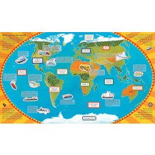 World Atlas Sticker Book 2019