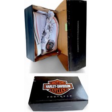 Harley Davıdson Pıstburghh Unisex Kadın /erkek Beyaz Bağcıklı Sneaker  Eu 43 / Usa 10 / Uk 9