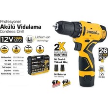 Sgs Profesyonel Akülü Vidalama Seti 12 Volt (1.5AH)