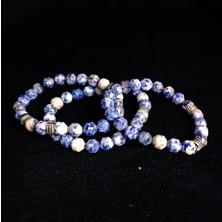 Sodalite Taşı Erkek Bileklik, Doğaltaş Bileklik