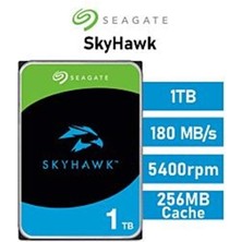 1 Tb Seagate Skyhawk 3.5" 256MB 5400RPM (ST1000VX013) 7/24 Güvenlik Diski