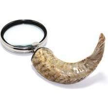 Peanelife Pirinç Boynuz Saplı Büyüteç