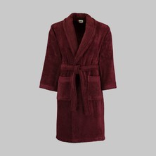 Sarev New Soho Bordo %100 Pamuk X-Large Beden Bornoz