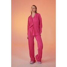 Markano Comfy Oversize Gömlek Pembe