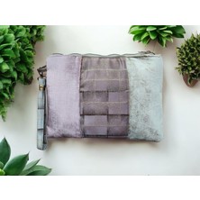 Vertiginoso Kadife Kadın Portföy Clutch El Çantası