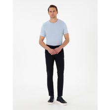 Pierre Cardin Erkek Lacivert Slim Esnek Jogger Fit Kanvas Pantolon 50305839-Vr033