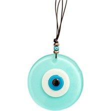 Turkuaz Rengi Nazar Boncuklu El Yapımı Duvar Süsü Hediyelik Eşya