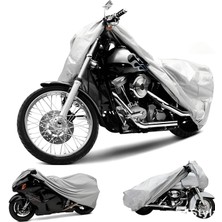 Coverrain Motorsiklet Çadırı Motosiklet Brandası %100 Su Geçirmez Kalın Kumaş Alt Lastikli