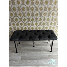 Yirmi15 Füme Bench Metal ayaklı Bench & Puf