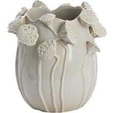 Lavcı Parlak Seramik Vazo / S