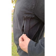 Softshell Siyah Siyah Çepli Autdoor Mont