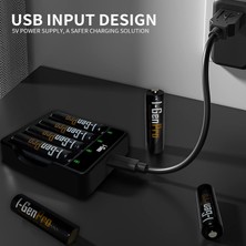 I-Gen Batteries I-Gen G421 4'lü Pil Şarj Aleti + 2 Adet AA Pro 2950 mAh + 2 Adet AAA Pro 1100 mAh Şarjlı Kalem Pilli Set 1.2V Ni-MH
