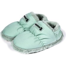 Peluche Mint Green Parachute Child Slipper Çocuk Günlük Ev Pandufu Par-Cmt Yeşil