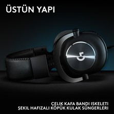 Logitech Pro x Se Kablolu Dts Headphone:x 7.1 Çıkarılabilir Mikrofonlu Oyun Kulaklığı, Siyah
