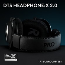 Logitech Pro x Se Kablolu Dts Headphone:x 7.1 Çıkarılabilir Mikrofonlu Oyun Kulaklığı, Siyah