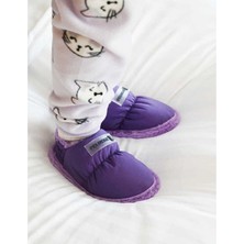 Peluche Purple Parachute Child Slipper Çocuk Günlük Ev Pandufu Par-Cmr Mor