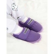 Peluche Purple Parachute Child Slipper Çocuk Günlük Ev Pandufu Par-Cmr Mor