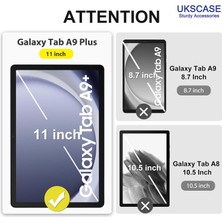 Ukscase Samsung Galaxy Tab A9 Plus 11'' 2023 (SM-X210/X216/X218) Tempered Cam Ekran Koruyucu 2 Adet