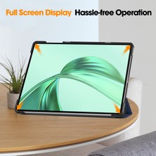 Digital Computer Home Honor Pad X8A Kılıf Anti-Drop Deri Standlı Tablet Kapak-Koyu Mavi (Yurt Dışından)