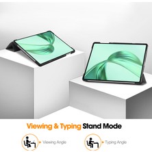 Digital Computer Home Honor Pad X8A Kılıf Anti-Düşme Deri Standlı Tablet Kapak-Gri (Yurt Dışından)