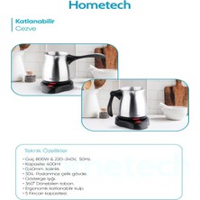 Hometech Katlanabilir Elektrikli Cezve