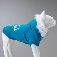 Lindodogs Jacks Dog Cafe Mountains Kedi Köpek Sweatshirt Mavi Beden 3