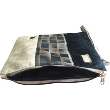 Vertiginoso Kadife Kadın Portföy Clutch El Çantası