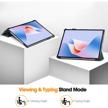 Digital Computer Home Huawei Matepad 11.5 S Kılıf Otomatik Uyandırma/uyku Üç Katlı Stand Deri Tablet Kapağı-Siyahımsı Yeşil (Yurt Dışından)