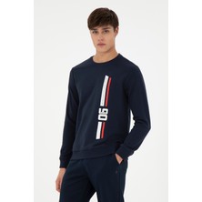 U.S. Polo Assn. Erkek Regular Fit Bisiklet Yaka Lacivert Sweatshirt 50293441-VR033