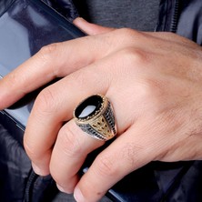 Senin Silver Su Damla Bronz Modelli 925 Ayar Erkek Gümüş Yüzük