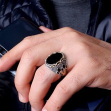 Senin Silver Su Damlası Modelli 925 Ayar Erkek Gümüş Yüzük