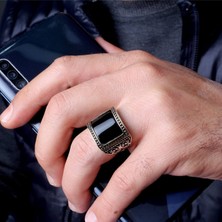 Senin Silver Erkek Otantik Figürlü 925 Ayar Erkek Gümüş Yüzük